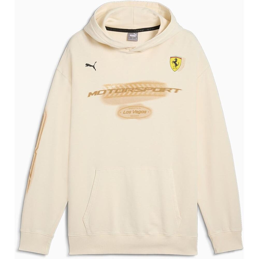 Puma Men's Ferrari Race Desert Sun Las Vegas Hoodie Alpine Snow Size M